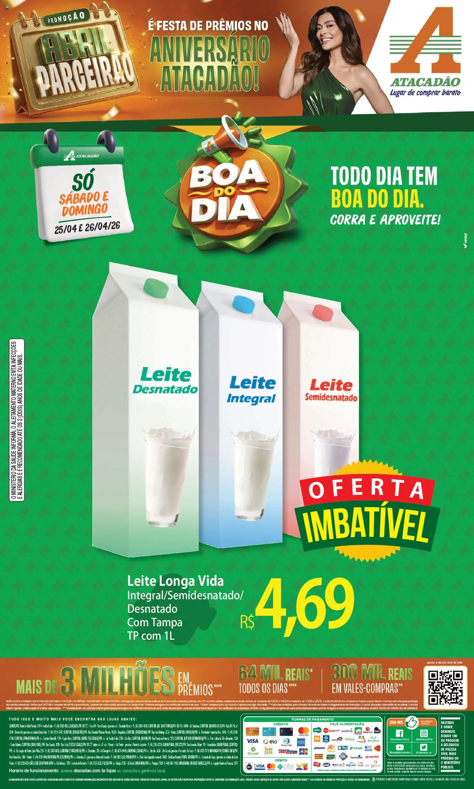 Pré-Visualização do folheto "Atacadão ofertas - PR" da loja Atacadão válido a partir de 25/04/2026
