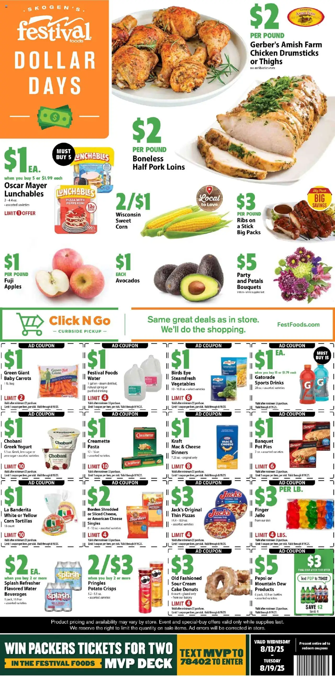 Festival Foods Weekly Ad from 08/13/2025 - Flyer - Page number 1