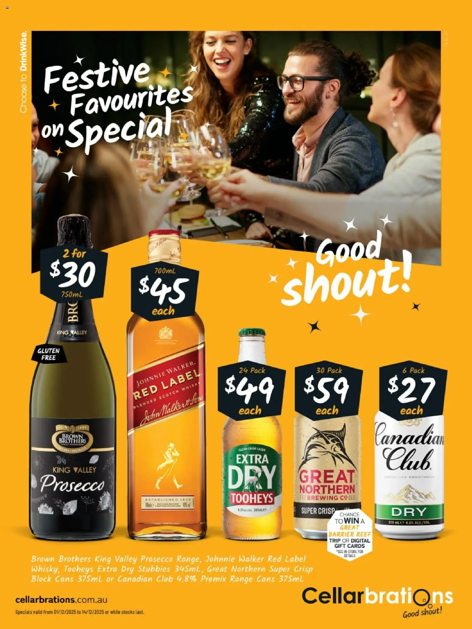 Preview of catalogue Catalogue QLD from shop Cellarbrations valid 01/12/2025