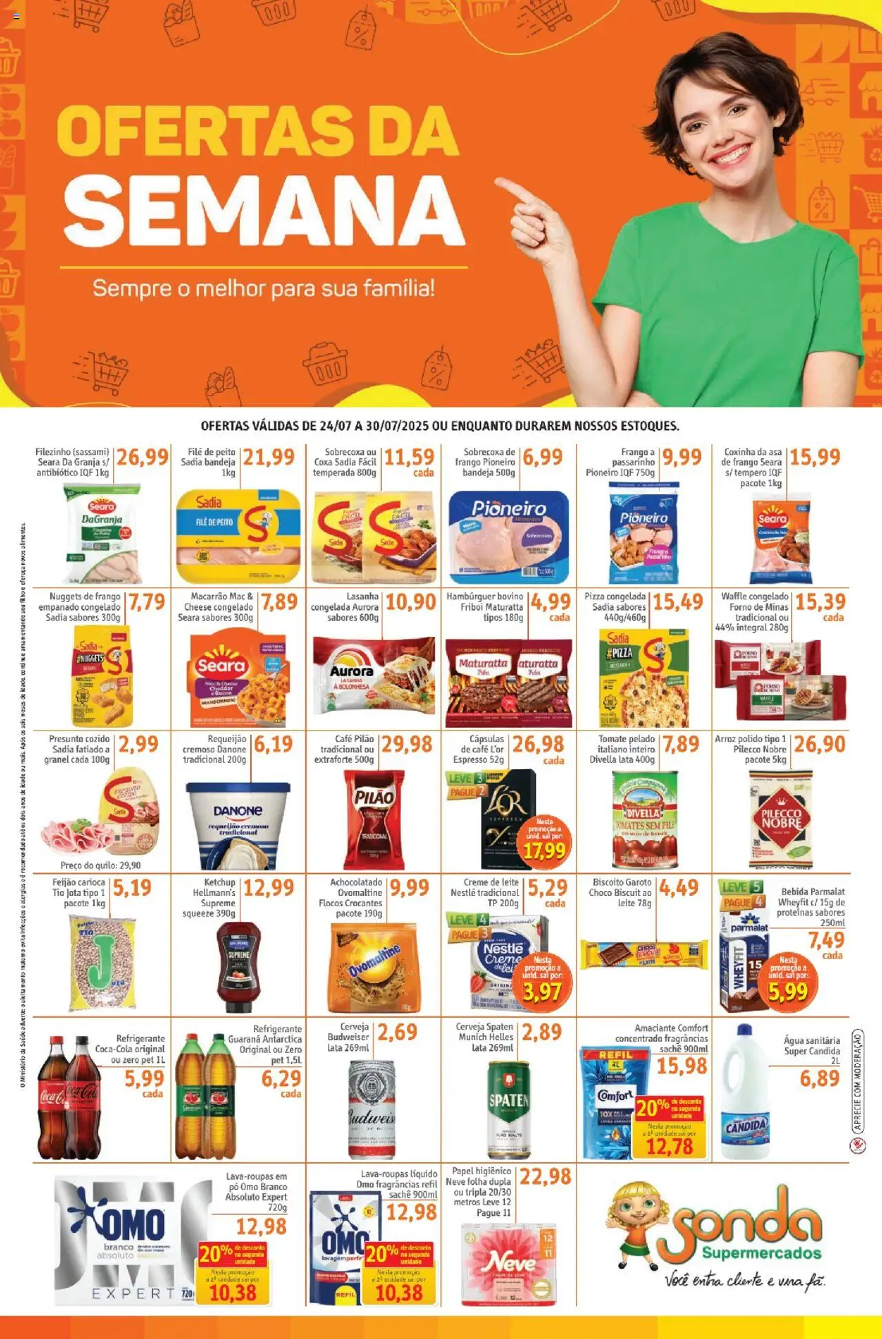 Sonda folheto "Ofertas da semana" válido a partir de 24/07/2025 - número de página 1