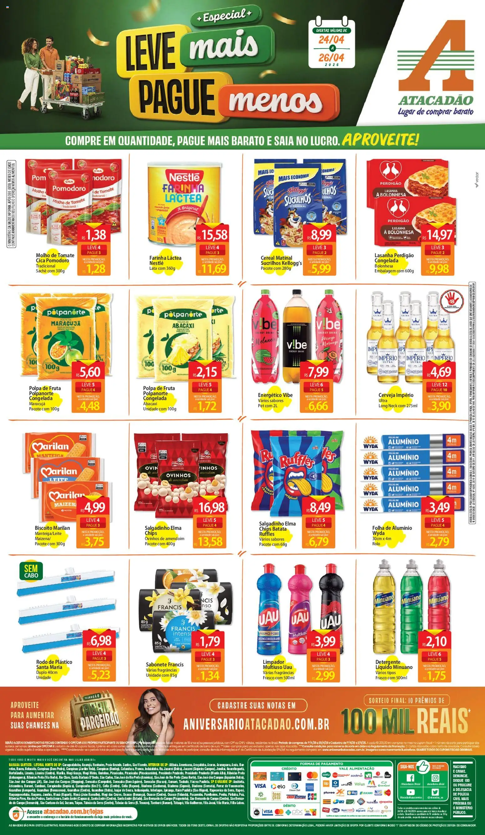 Pré-Visualização do folheto "Atacadão ofertas - SP" da loja Atacadão válido a partir de 24/04/2026