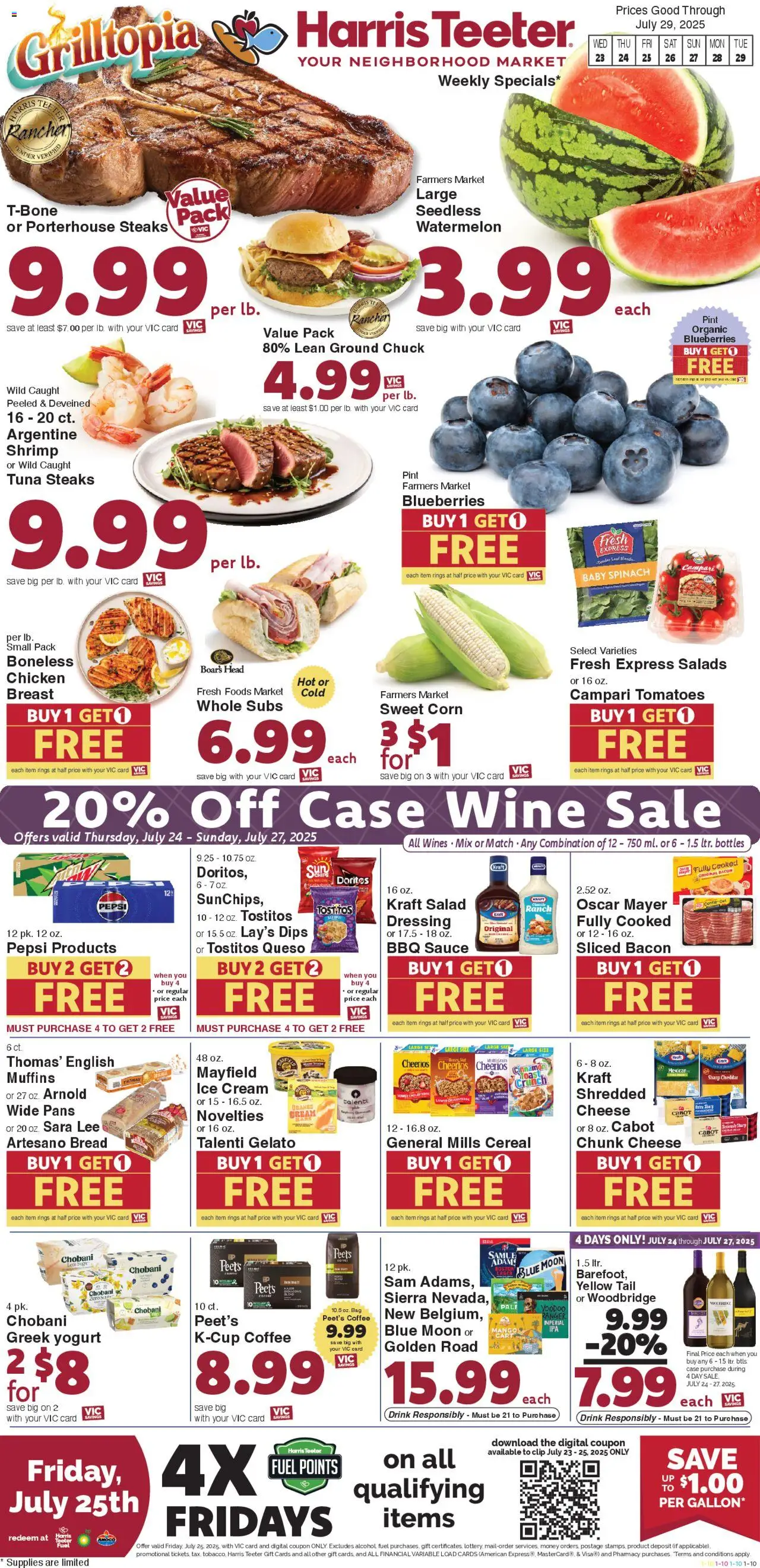 Harris Teeter Weekly Ad from 07/23/2025 - Flyer - Page number 1