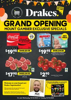 Preview of catalogue Mount Gambier - SA from shop Drakes valid 15/10/2025