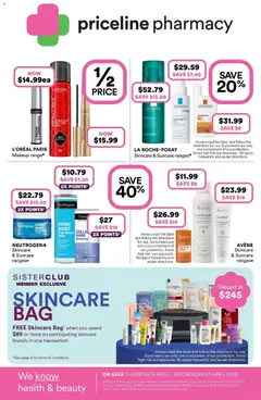 Preview of catalogue Priceline Pharmacy catalogue Bondi Junction from shop Priceline Pharmacy valid 08/04/2026