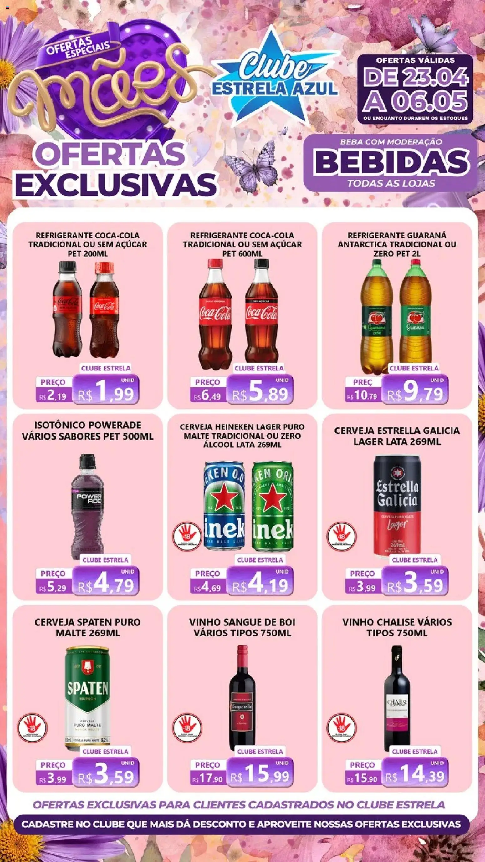 Pré-Visualização do folheto "Estrela Azul ofertas Clube Bebidas" da loja Estrela Azul válido a partir de 23/04/2026