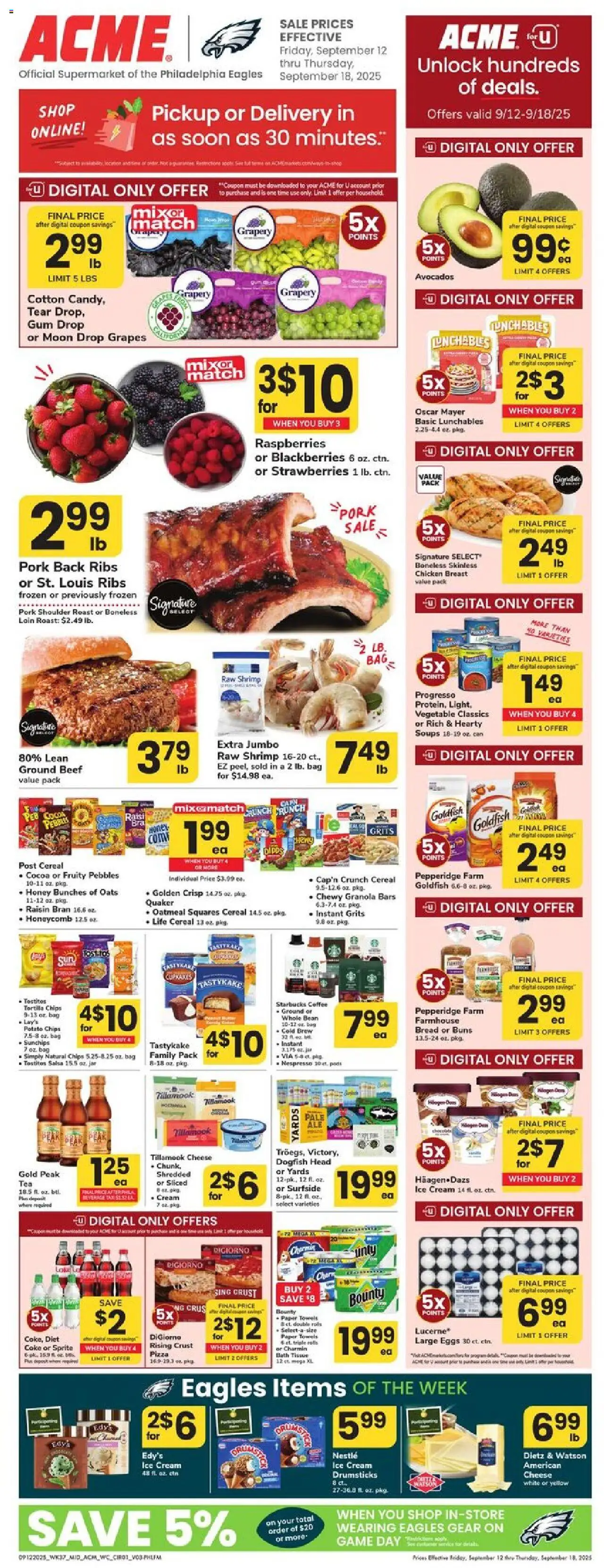 Acme Weekly Ad from 09/12/2025 - Circular, Flyer - Page number 1