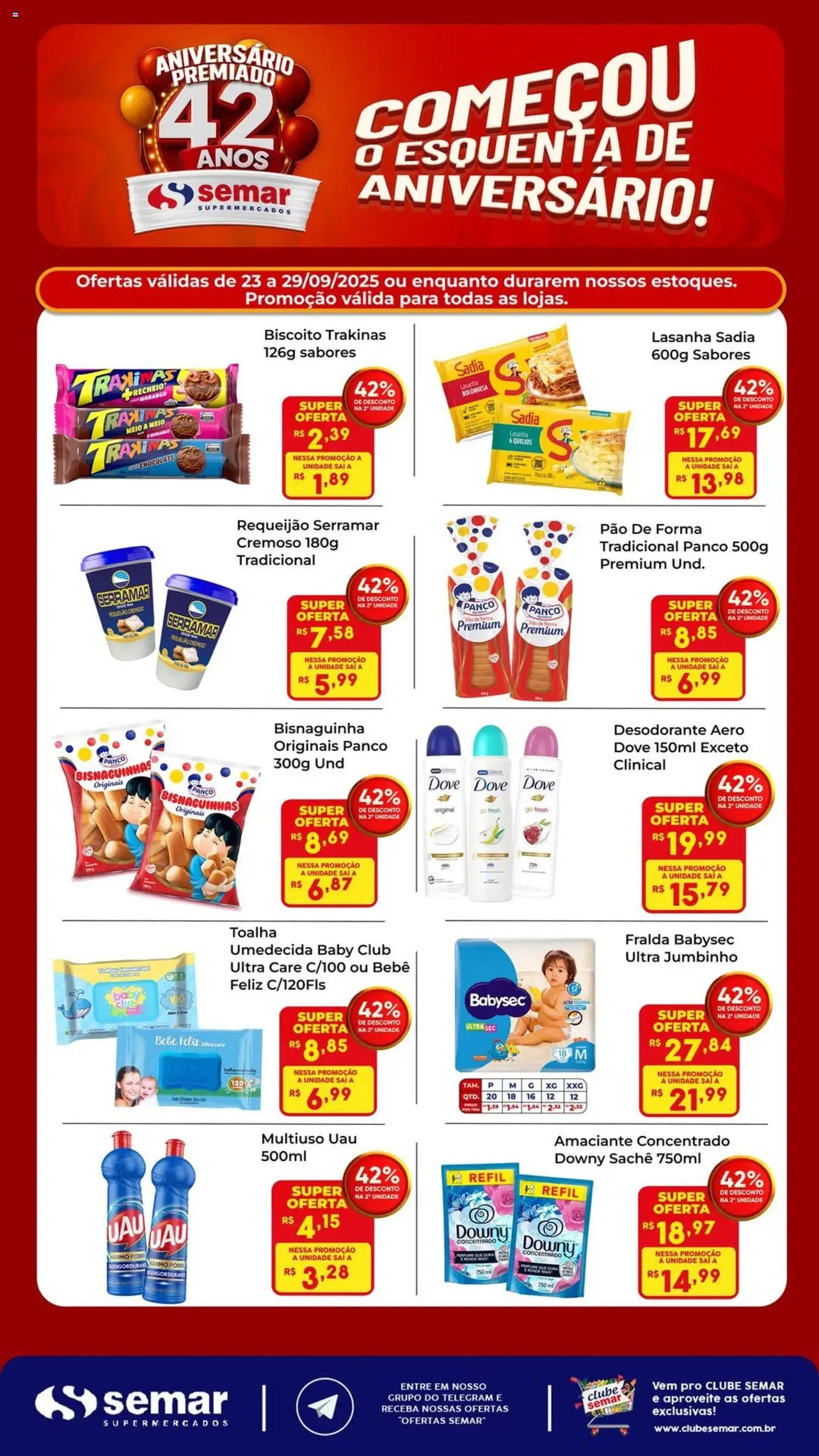 Semar Supermercado folheto "Ofertas Descontos " válido a partir de 23/09/2025 - número de página 1