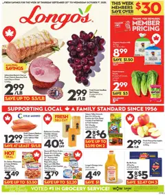 Preview of leaflet Weekly flyer / circulaire from shop Longo's is valid from Sep 25, 2025