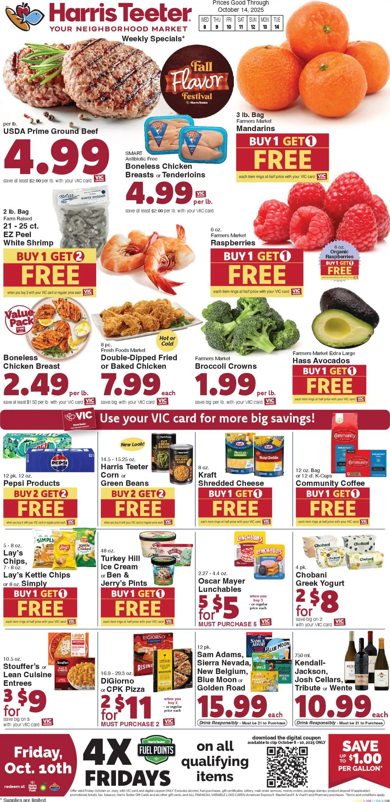 Harris Teeter Weekly Ad from 10/08/2025 - Flyer - Page number 1