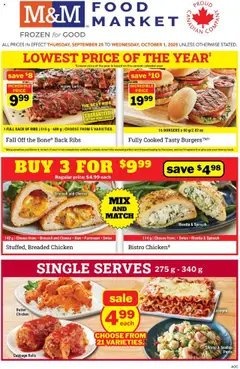 Preview of leaflet Weekly flyer / circulaire from shop M&M Food Market is valid from Sep 25, 2025