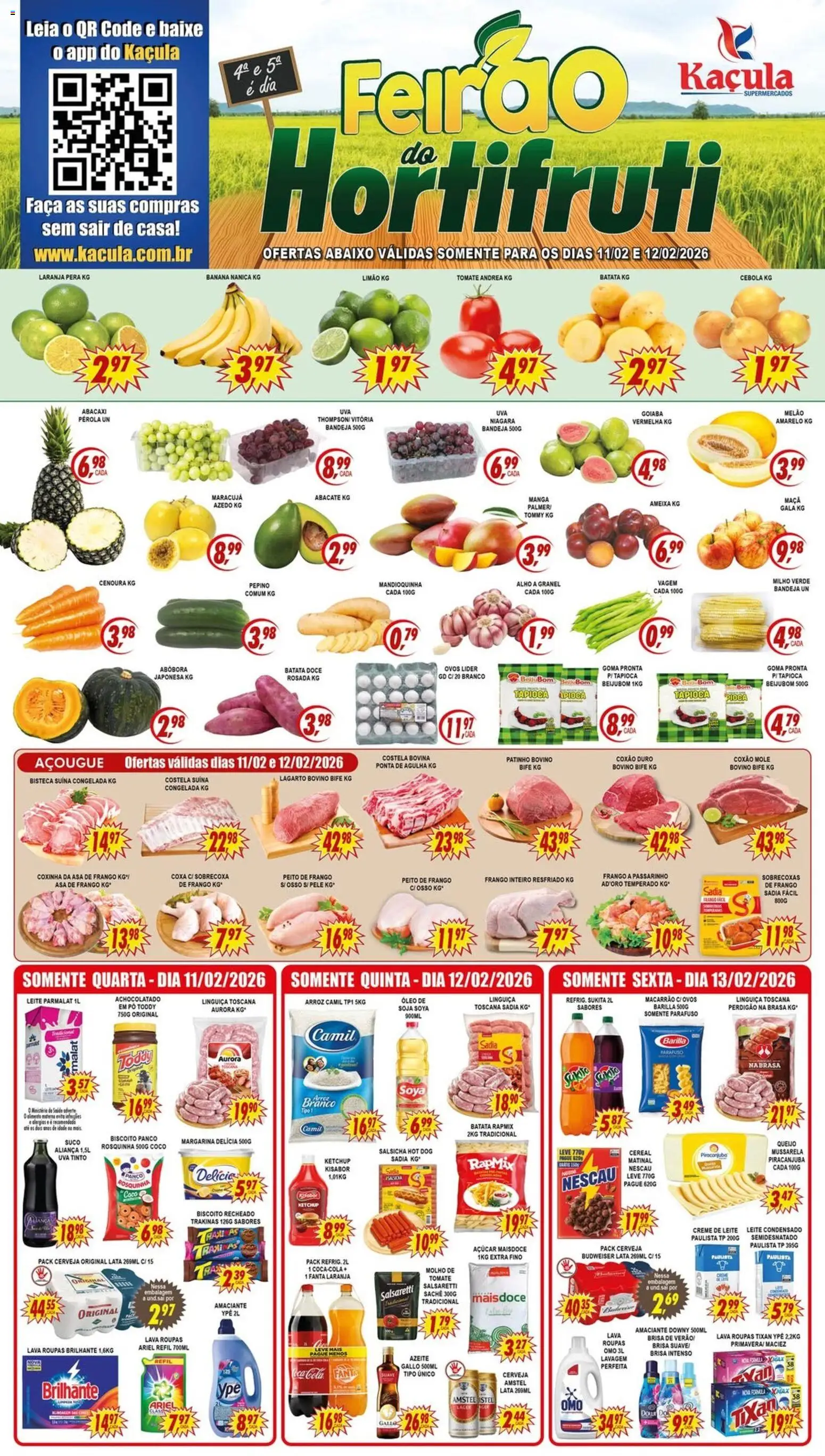 Pré-Visualização do folheto "Ofertas da semana" da loja Kaçula válido a partir de 11/02/2026