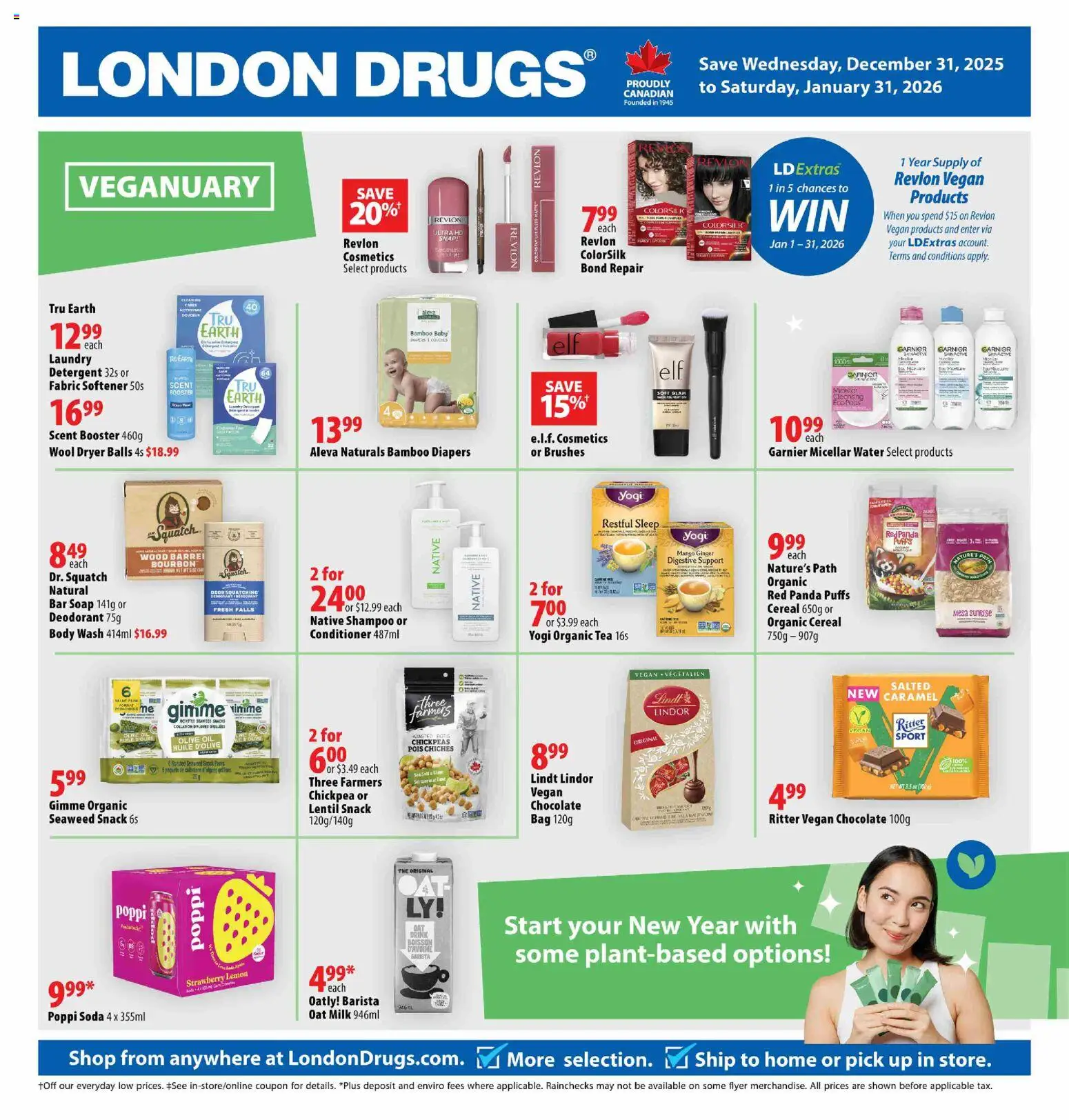 Preview of leaflet Veganuary Flyer from shop London Drugs is valid from Dec 31, 2025