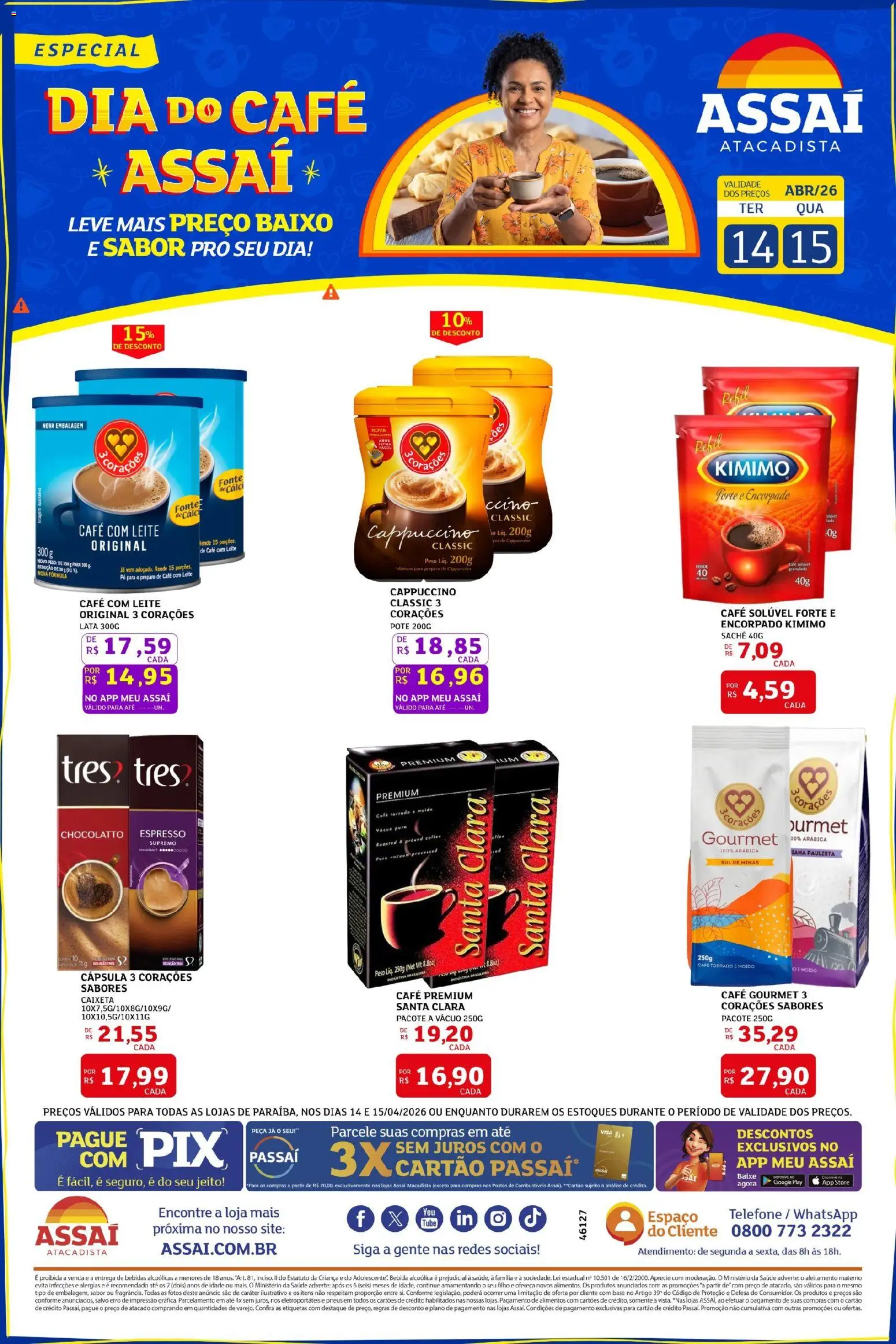 Pré-Visualização do folheto "Assaí Atacadista ofertas - PB" da loja Assaí Atacadista válido a partir de 14/04/2026