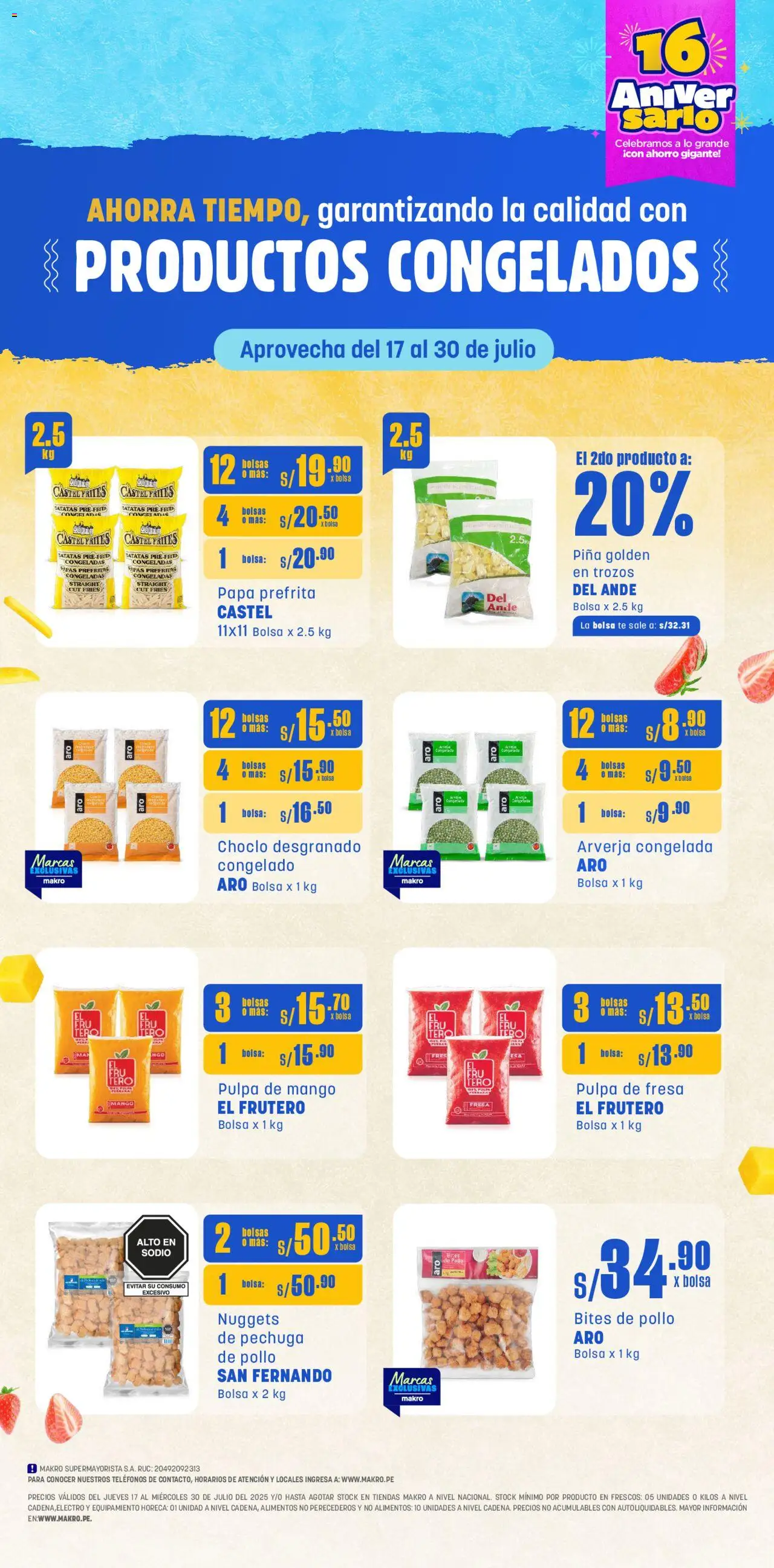 Makro Makro Volante Congelados VIG15 (17/07/2025 - 30/07/2025) - ofertas de hoy - número de página 1