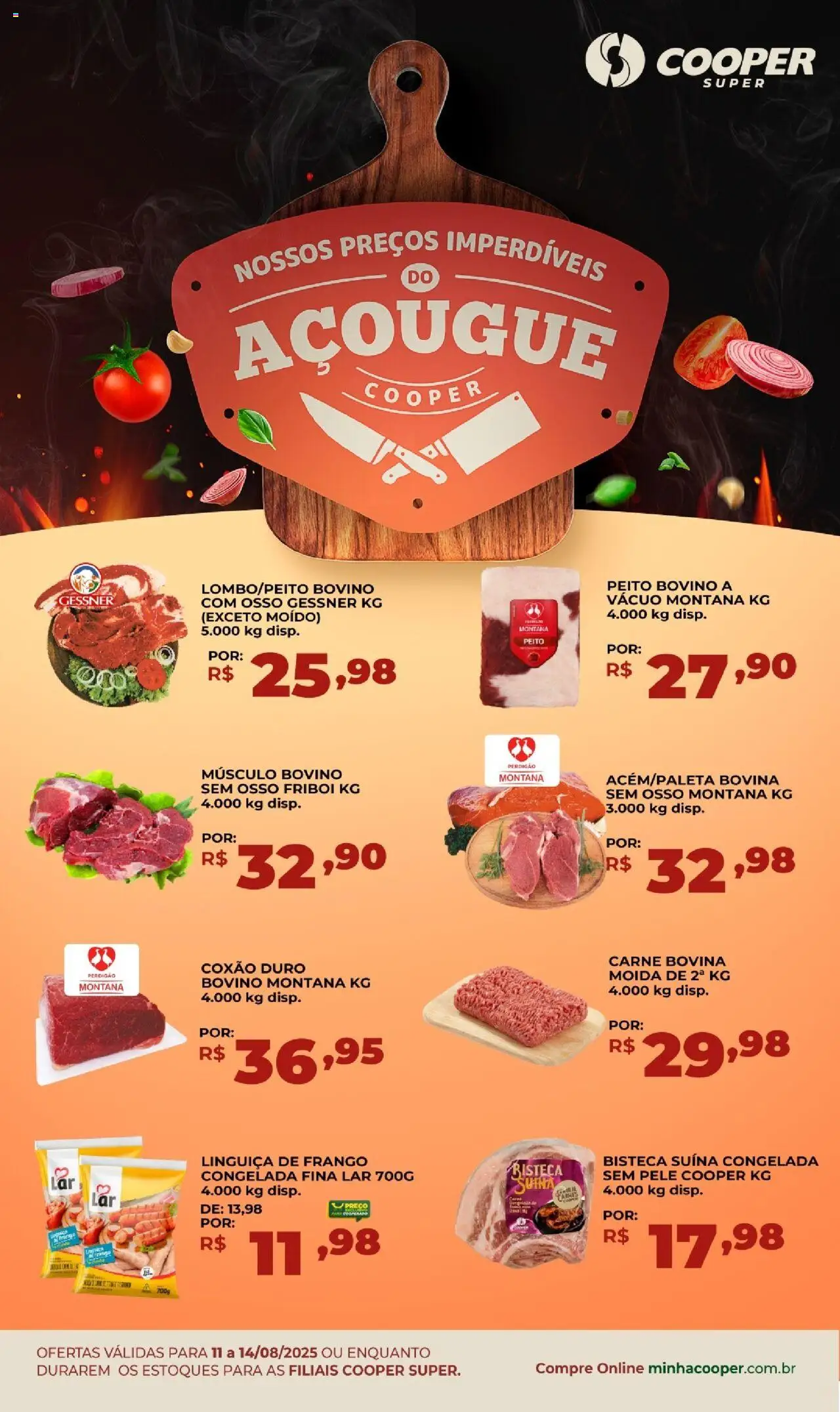 Cooper folheto "Ofertas do Açougue" válido a partir de 11/08/2025 - número de página 1