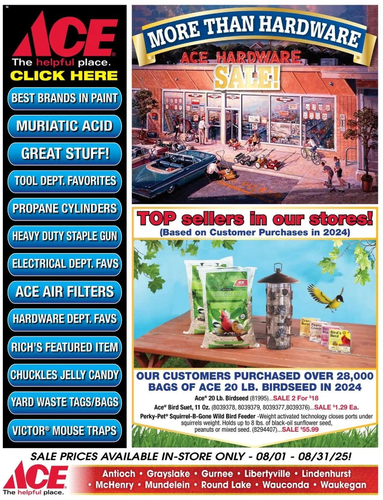 ACE Hardware Weekly Ad from 08/01/2025 - Flyer - Page number 1