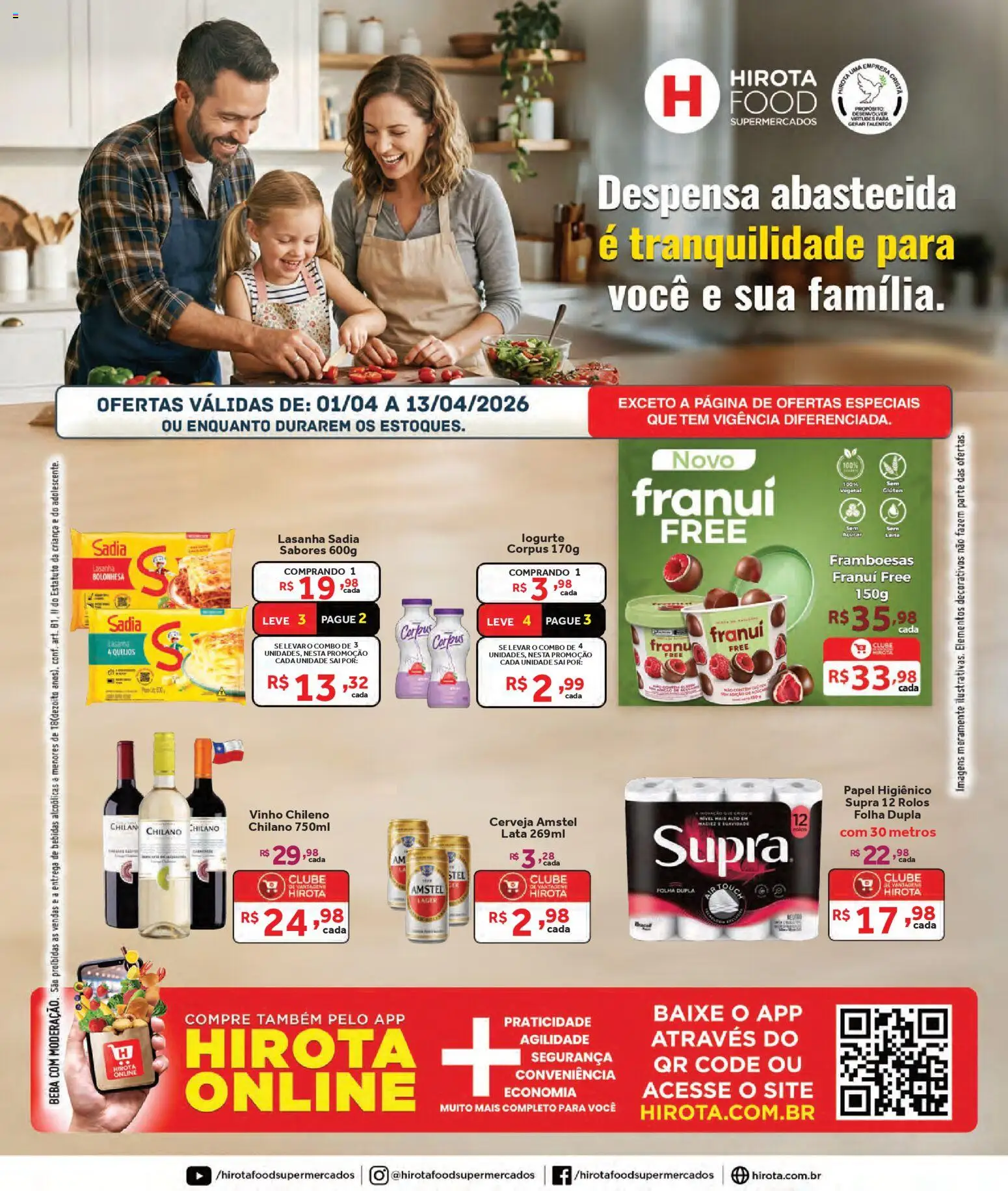 Pré-Visualização do folheto "Hirota Food ofertas Quinzenal " da loja Hirota Food válido a partir de 01/04/2026