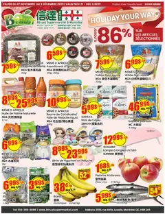 Preview of leaflet Weekly flyer / circulaire from shop Btrust Supermarket is valid from Nov 27, 2025