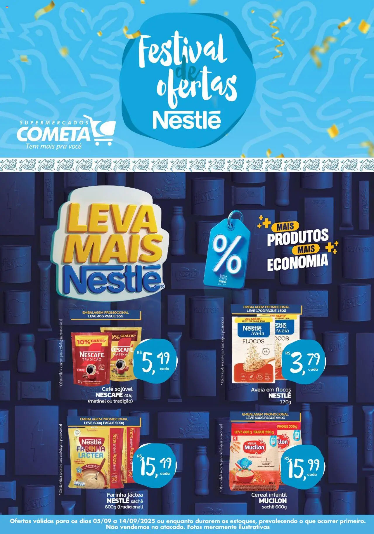 Cometa Supermercados folheto "Ofertas Festival Nestlé" válido a partir de 05/09/2025 - número de página 1