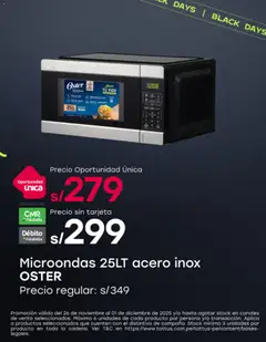 Vista previa de Black Friday de la tienda Tottus válido desde 26/11/2025