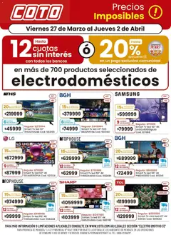 Vista previa del folleto de la tienda Coto válido desde el 27/03/2026 