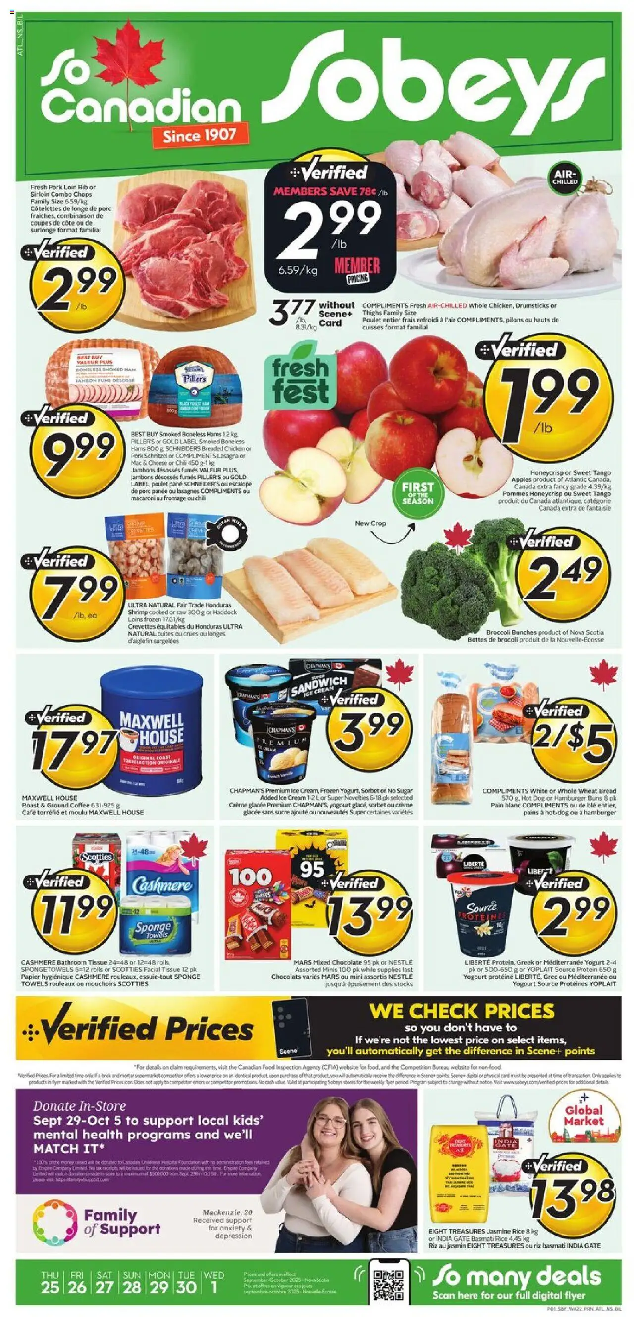 Sobeys flyer valid from Sep 25, 2025 - page number 1