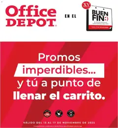 Vista previa las ofertas de la tienda Office Depot - Buen Fin desde el 13/11/2025 