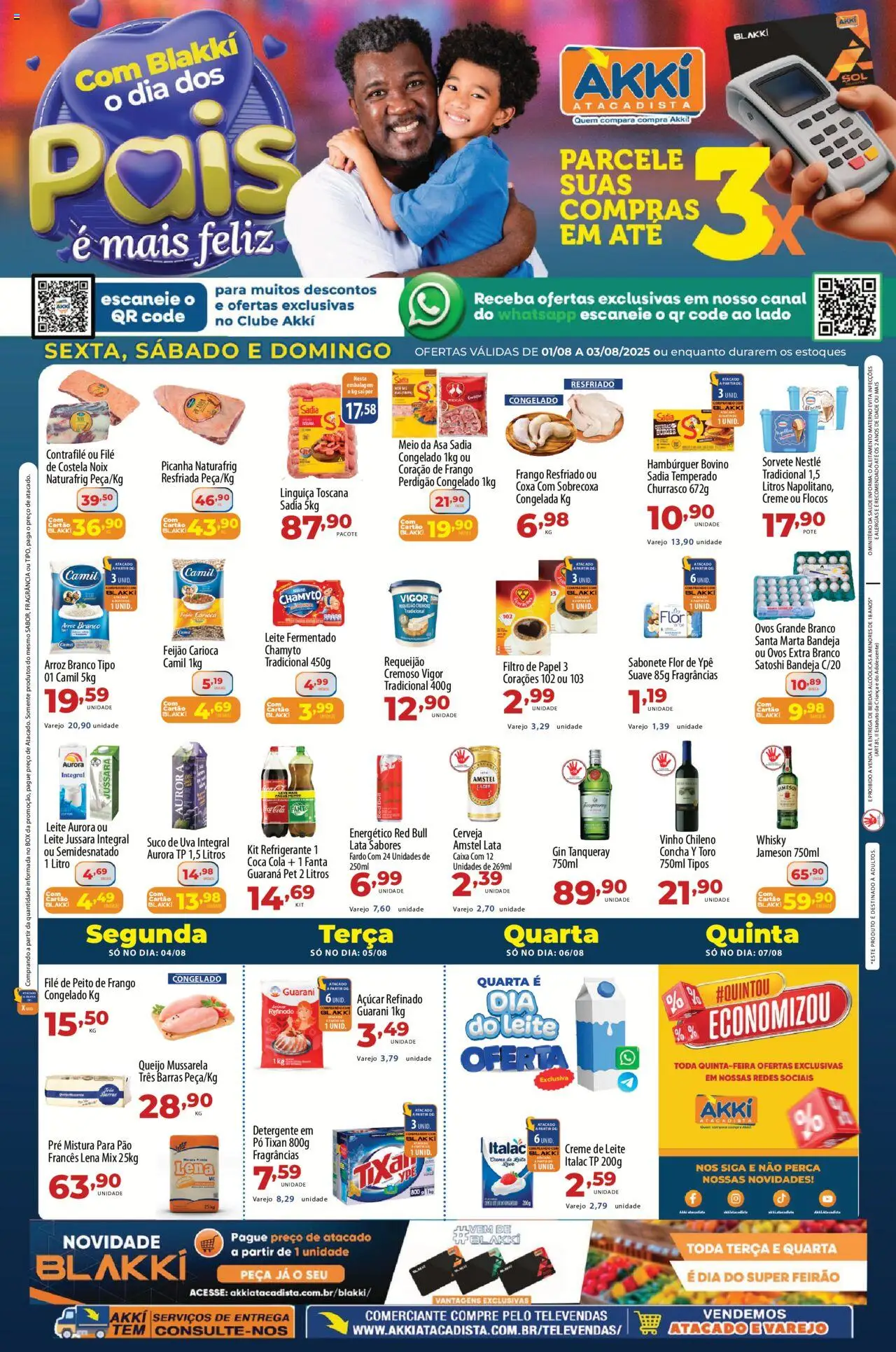 Akki Atacadista folheto "Ofertas da semana" válido a partir de 01/08/2025 - número de página 1