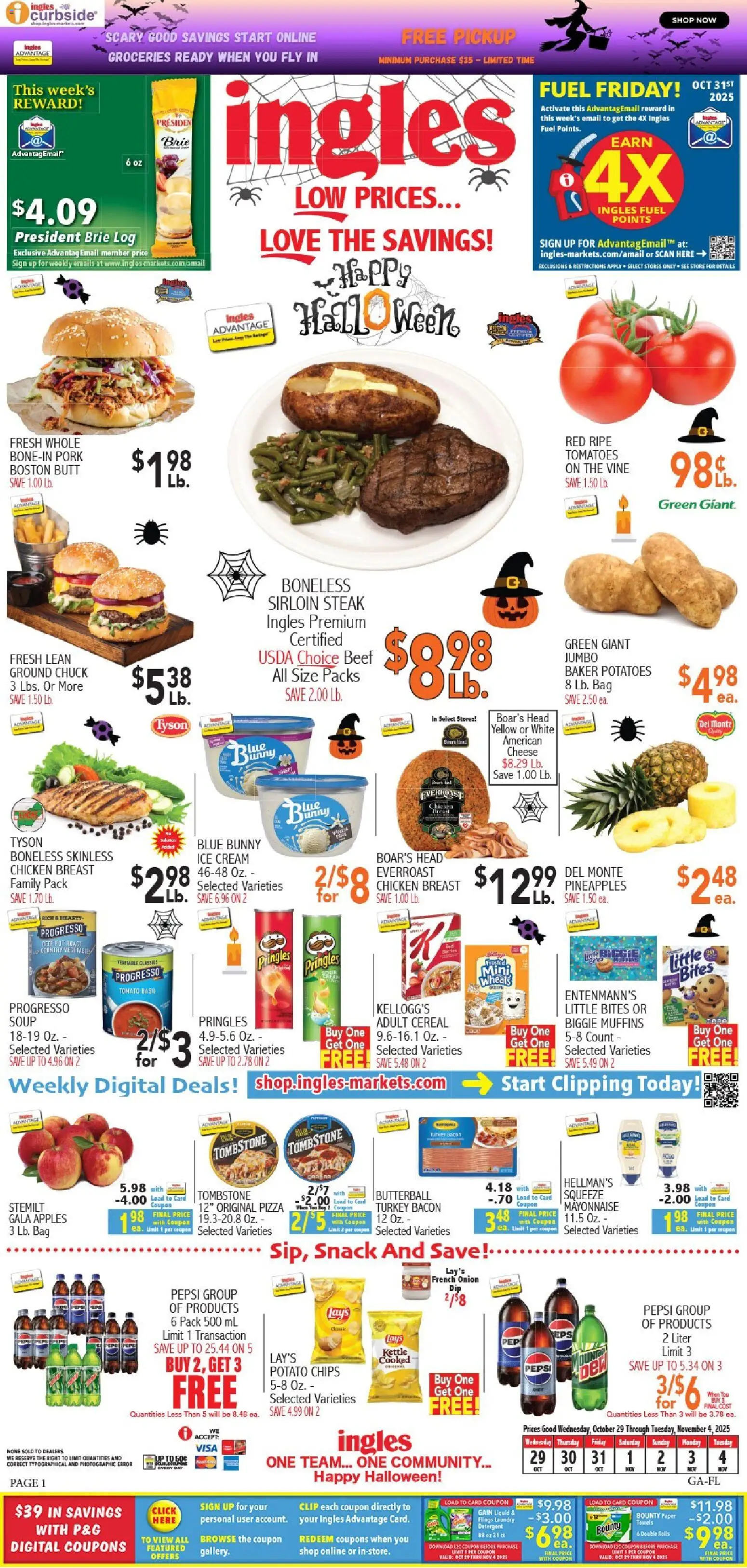 Ad Preview of Ingles Weekly Ad from 10/29/2025