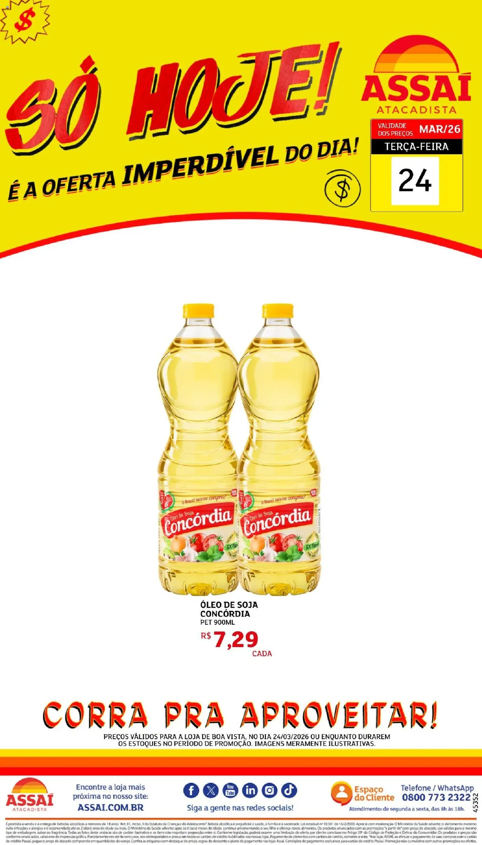 Pré-Visualização do folheto "Assaí Atacadista ofertas - RR" da loja Assaí Atacadista válido a partir de 24/03/2026