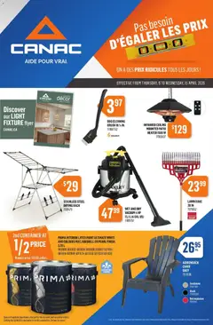 Preview of leaflet Canac weekly flyer from shop Canac is valid from Apr 09, 2026