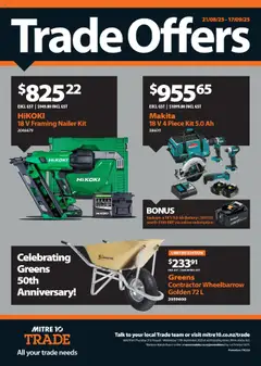 Preview of catalogue Catalogue from shop Mitre 10 valid 21 Aug 2025