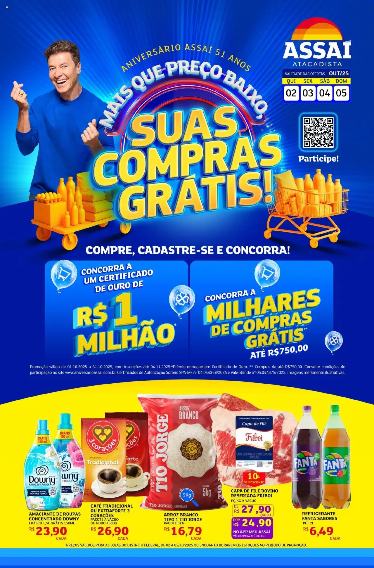 Assaí Atacadista folheto "Encarte - DF" válido a partir de 02/10/2025 - número de página 1