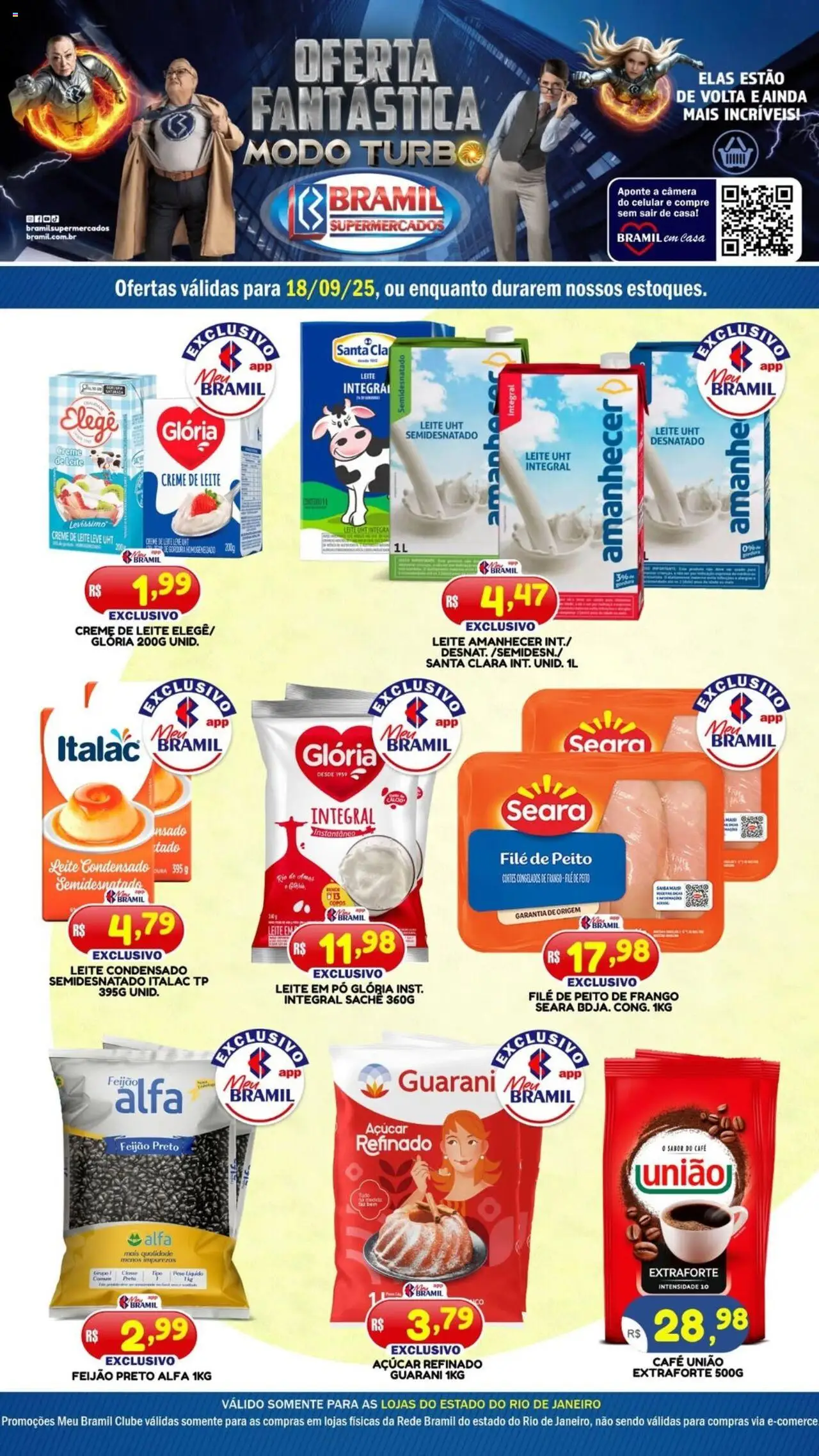 Bramil Supermercados folheto "Ofertas do Dia" válido a partir de 18/09/2025 - número de página 1