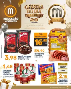 Pré-Visualização do folheto "Ofertas do Dia" da loja Mercadão Atacadista válido a partir de 29/10/2025