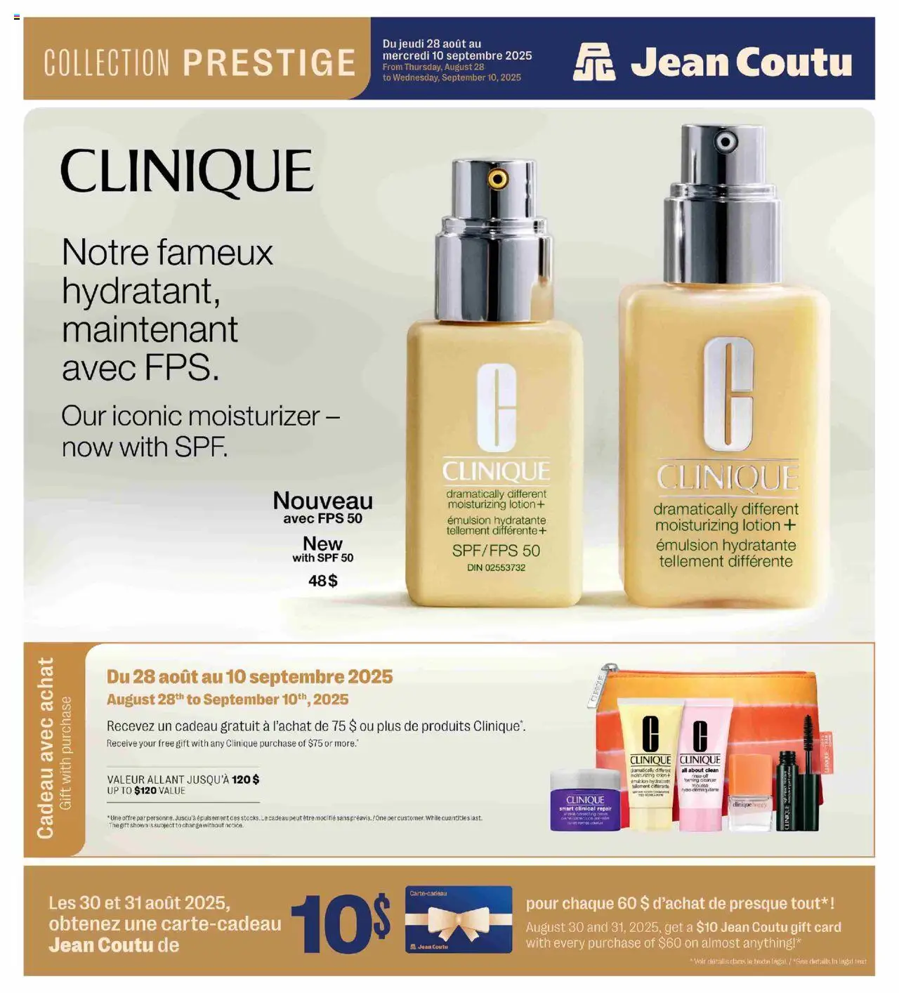 Jean Coutu flyer valid from Aug 28, 2025 - page number 1