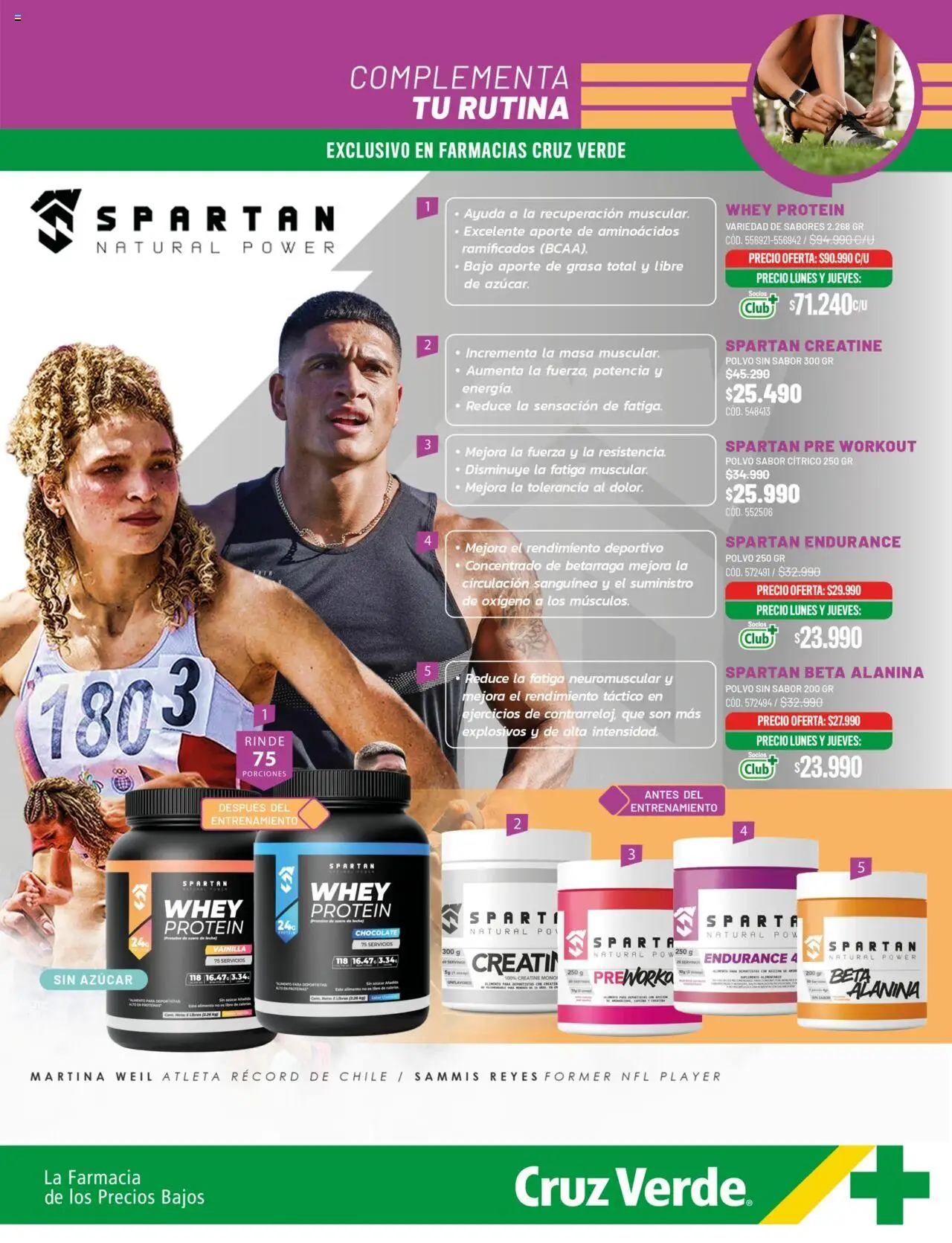 Cruz Verde Nutrición Deportiva > válido desde 30.04.2025 > número de página 3 - Betarraga, Masa, Libros, Polvo, Vainilla, Chocolate, Azucar, Bajo