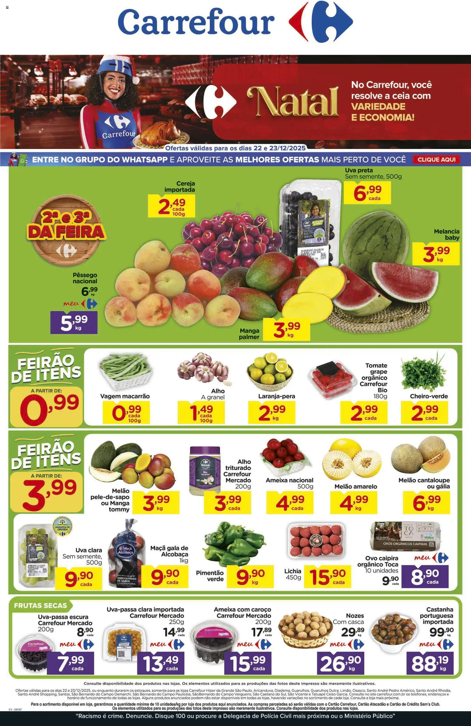 Pré-Visualização do folheto "Ofertas Feira" da loja Carrefour válido a partir de 22/12/2025