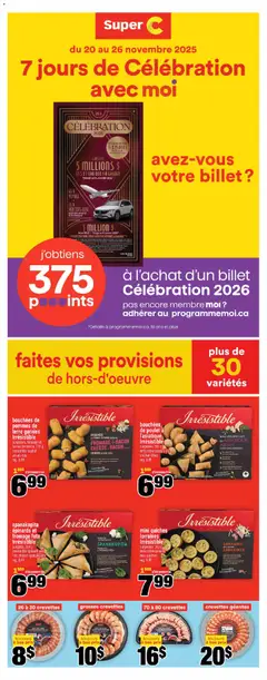 Un aperçu du dépliant Weekly flyer / circulaire du magasin Super C est valide à partir 20 nov. 2025 | Page: 8