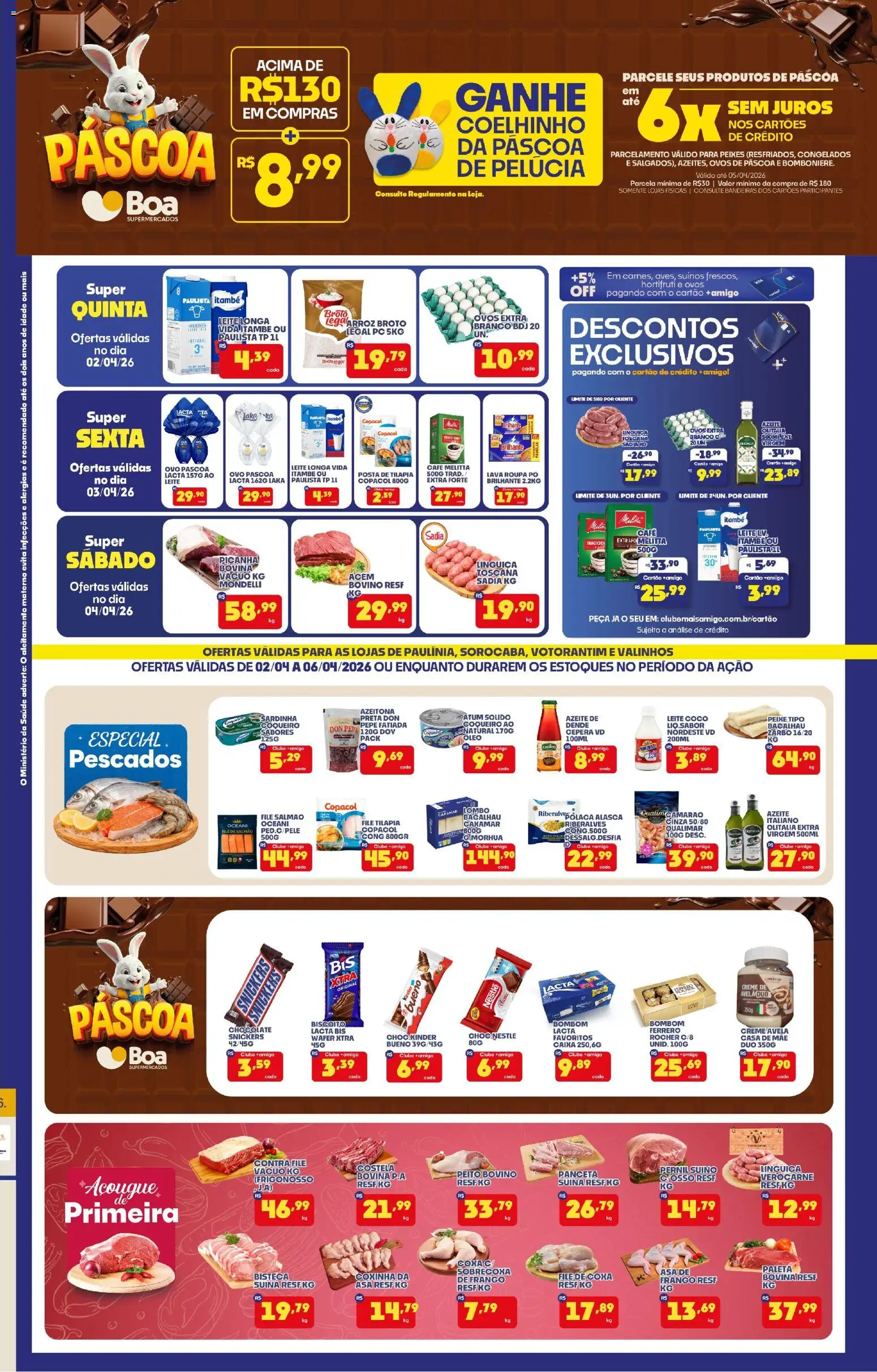 Pré-Visualização do folheto "Boa Supermercados - Ofertas da semana" da loja Boa Supermercados válido a partir de 02/04/2026