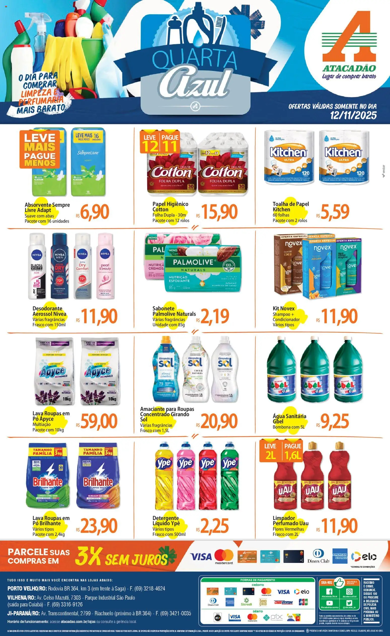 Pré-Visualização do folheto "Ofertas - RO" da loja Atacadão válido a partir de 12/11/2025