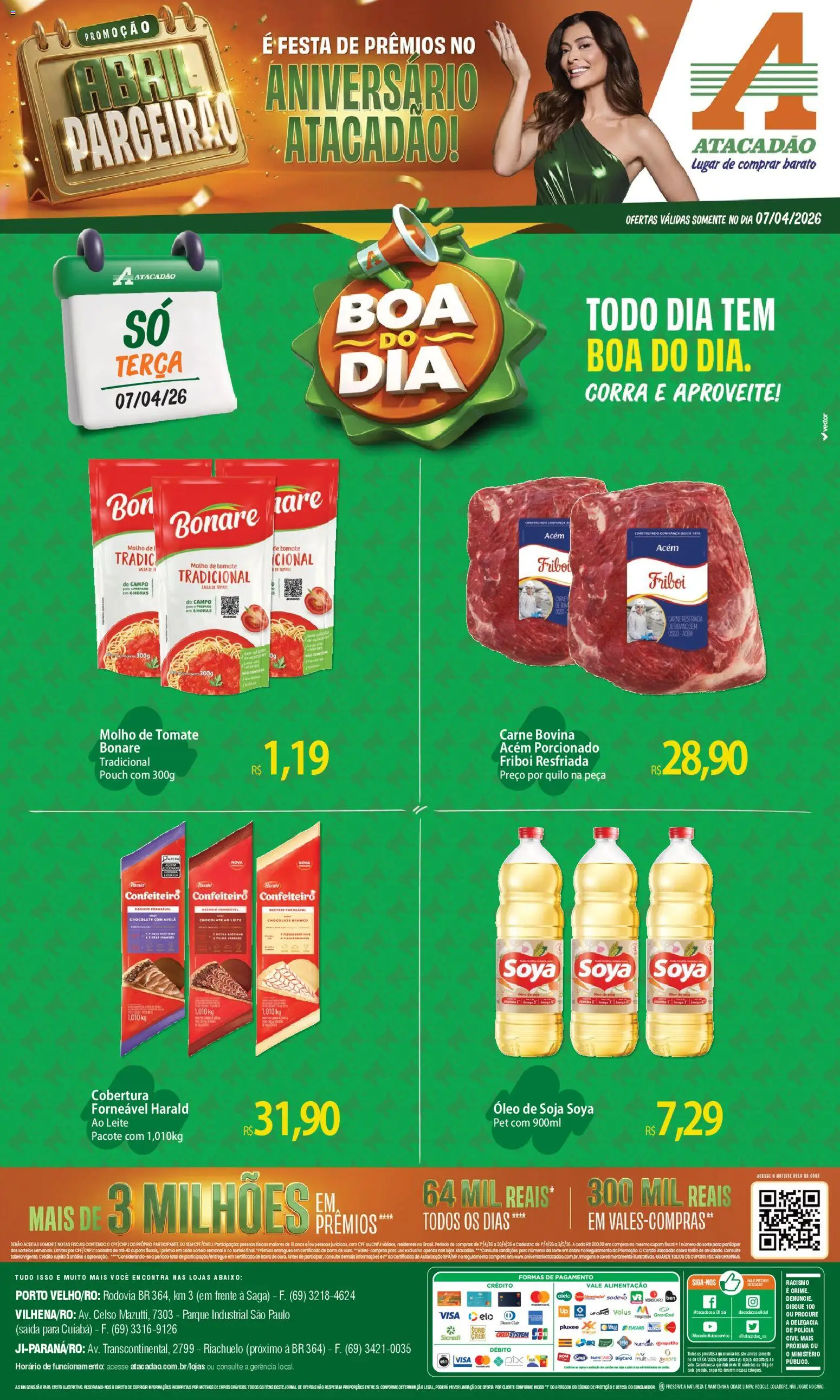 Pré-Visualização do folheto "Atacadão ofertas - RO" da loja Atacadão válido a partir de 07/04/2026
