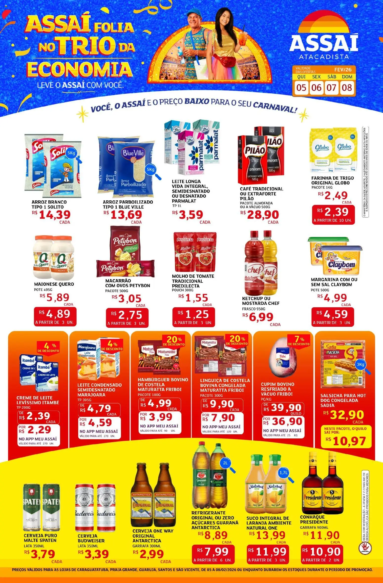 Pré-Visualização do folheto "Encarte - SP" da loja Assaí Atacadista válido a partir de 05/02/2026