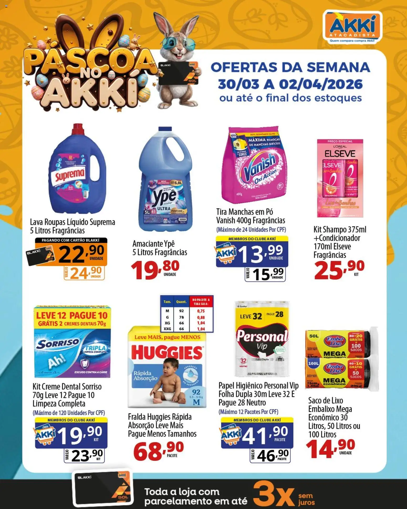 Pré-Visualização do folheto "Akki Atacadista ofertas Páscoa " da loja Akki Atacadista válido a partir de 30/03/2026