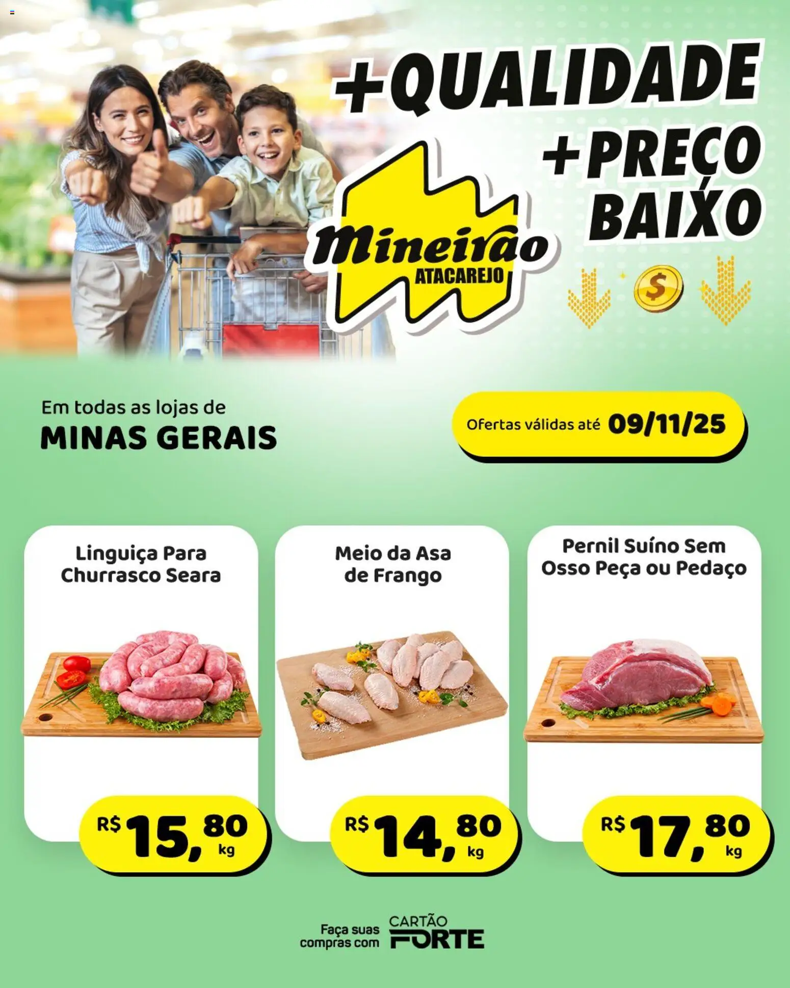 Pré-Visualização do folheto "Ofertas da semana" da loja Mineirão Atacarejo válido a partir de 03/11/2025