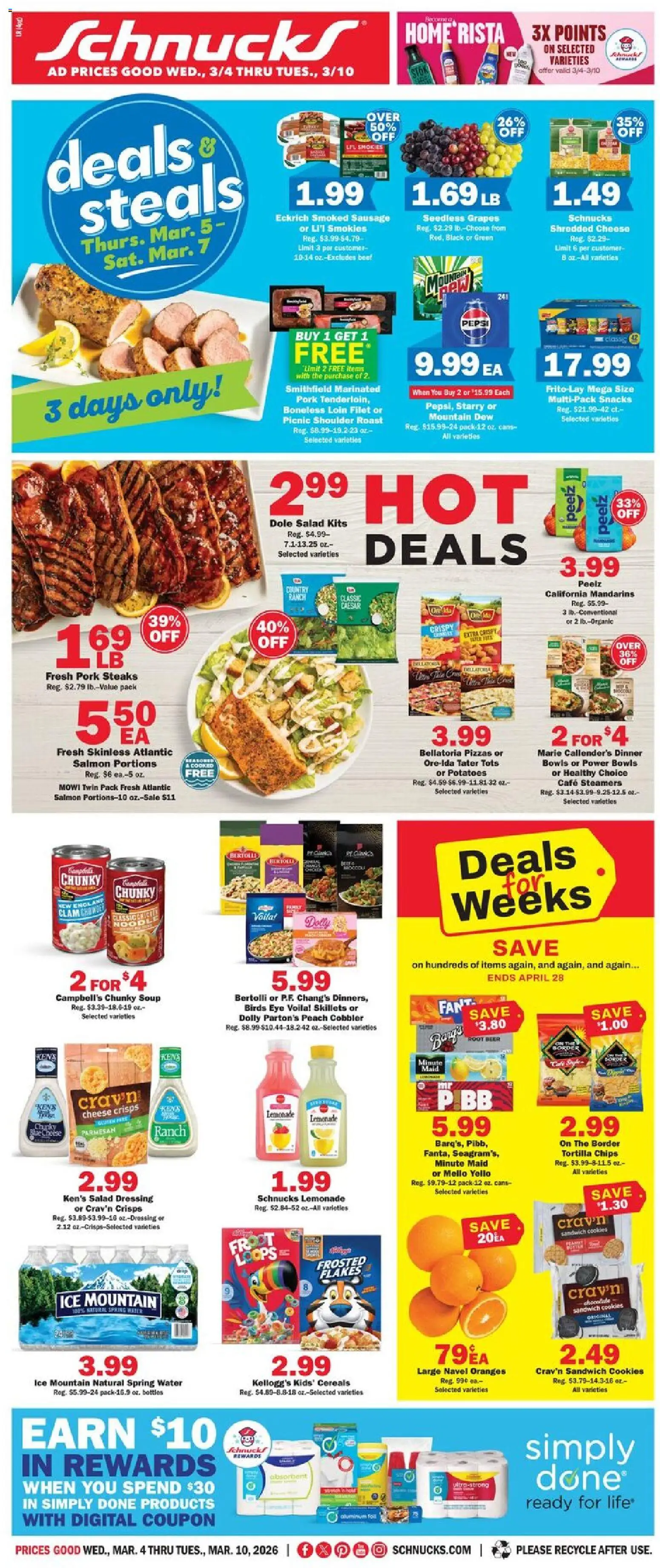 Ad Preview of Schnucks Weekly Print Ad - IL from 03/04/2026