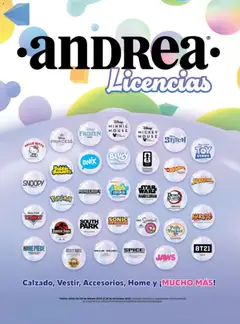 Vista previa las ofertas de la tienda Andrea - Catálogo Tus personajes favoritos desde el 08/02/2026 