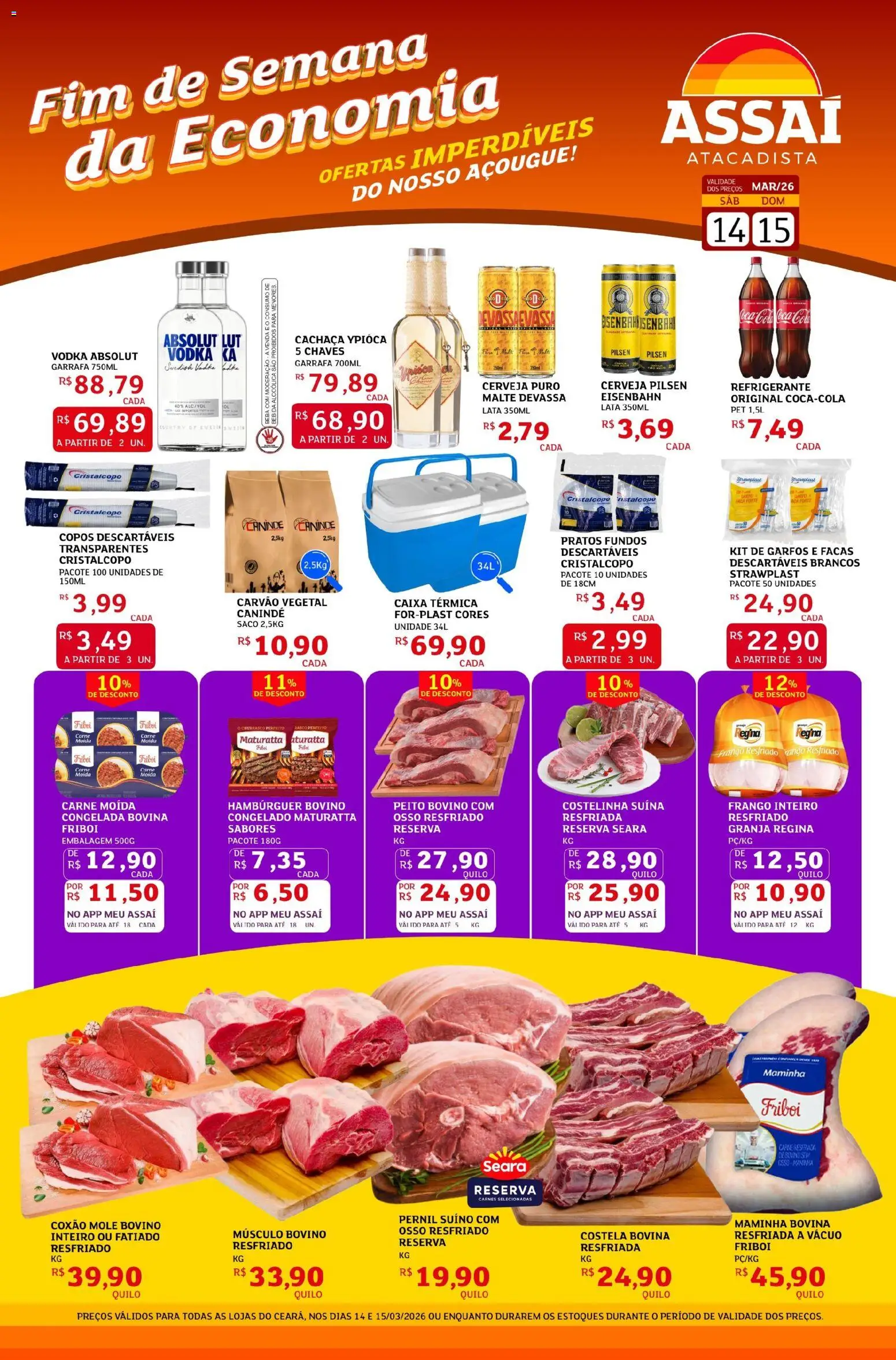 Pré-Visualização do folheto "Assaí Atacadista ofertas - CE" da loja Assaí Atacadista válido a partir de 14/03/2026