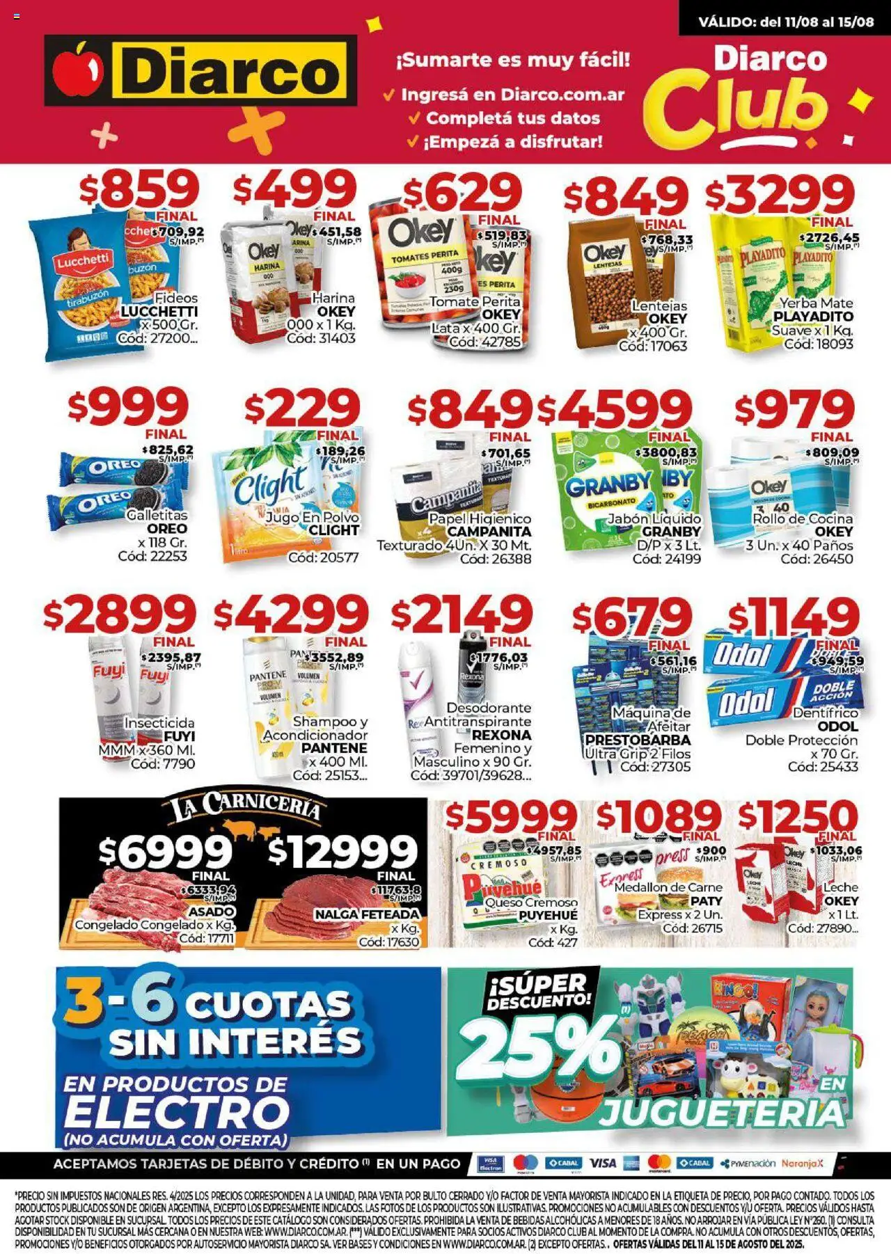 Diarco Ofertas del 11/08/2025 Online