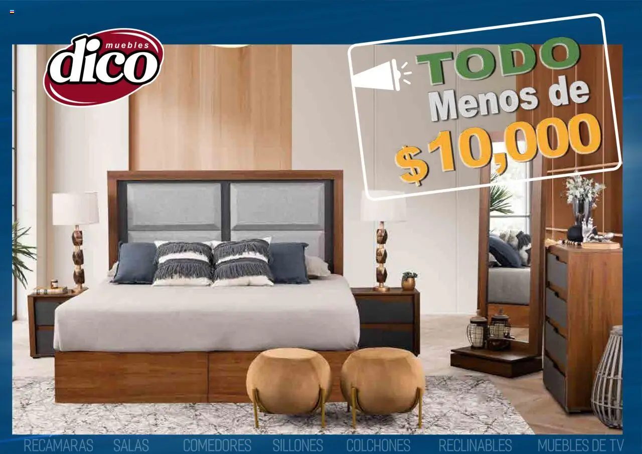 Vista previa las ofertas de la tienda Muebles Dico - Catálogo TODO menos de 10000 desde el 25/09/2025 